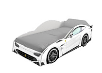 Кровать-машина 3D, белый