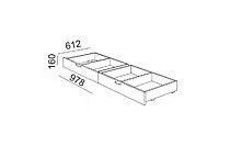 Комплект ящиков Осло М 6 размеры