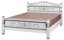 Кровать Карина-5 1400, белый жемчуг