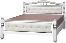 Кровать Карина-11 1600, белый жемчуг