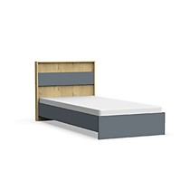 Кровать Лофт 900 дуб бунратти/графит