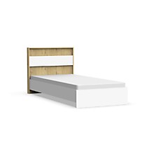 Кровать Лофт 900 дуб бунратти/белый