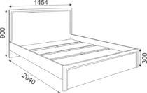Кровать Беатрис стандарт М 16 схема