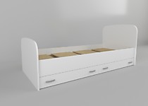 Кровать Виктория New 90 с ящиками, белый