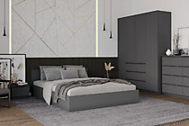 Кровать Мори КРМ1600.1, графит