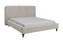 Кровать Стелла-1 1600 с ПМ жемчужно-серый