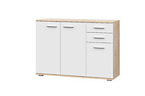 Комод FUN КД-3 дуб сонома/белый