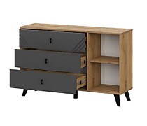 Комод Байкал 3 ящика одностворчатый открытый