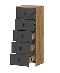 Комод Байкал 5 ящиков открытый