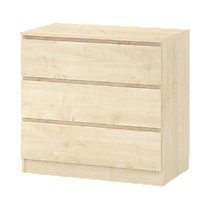 Комод Флорес 80-5 3 ящика дуб ирландский