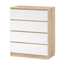 Комод Флорес 80-5 4 ящика дуб сонома/белый