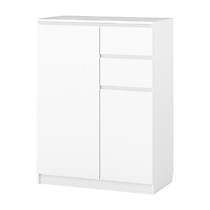 Комод-гардероб Флорес 90-5 2 ящика белый
