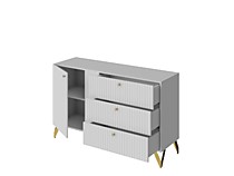 Комод RENO КМ-3 белый открытый