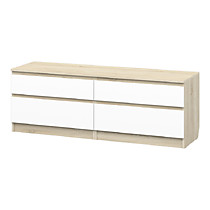 Комод Мелвилл 160-4 дуб сонома/белый