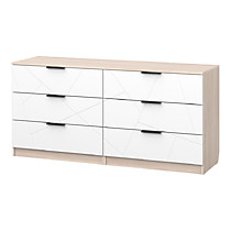 Комод Рикко 160-48 6 ящиков шимо светлый/изео