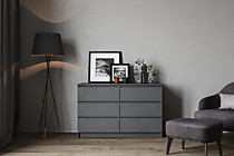 Комод Мори МК1200.6, графит