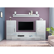 Гостиная Домино, белый глянец