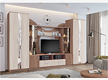 Гостиная Аллегро, вариант 5, ясень шимо темный/ясень шимо светлый