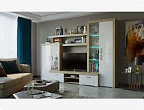 Гостиная Орландо, дуб сонома/белый глянец