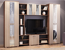 Гостиная Прага, ясень шимо темный/ясень шимо светлый