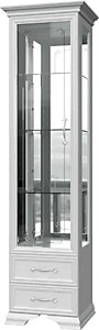 Шкаф Грация ШР-1 витрина 3 стекла, белый