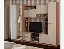 Стенка Марта-11, ясень темный/ясень светлый