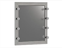 Зеркало с патронами Enter loft, сосна белая