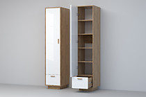 Пенал Эго П-1 на подиуме, белый глянец