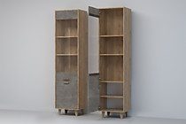 Пенал Эго ПС-1 на ножках, темный камень