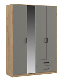 Шкаф Светлана Лофт 4-х створчатый крафт золотой