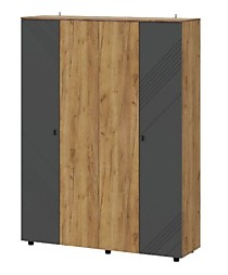 Шкаф Байкал 1600 дуб золотой/графит