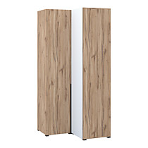 Шкаф Джерри угловой 102-104 с зеркалом дуб альпийский