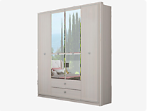 Шкаф для платья и белья Эйми ШК-1714