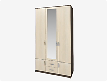 Шкаф Ронда ШК-3, венге/дуб беленый