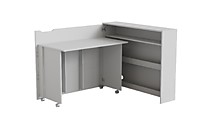Стол письменный LUIS белый открытый