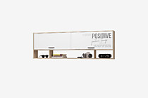 Полка для книг Джуниор, дуб сонома/ белый