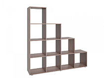 Стеллаж Горка 10, ясень шимо темный