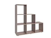 Стеллаж Горка 6, ясень шимо темный