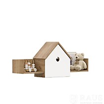 Полка декоративная Колибри, белый софт