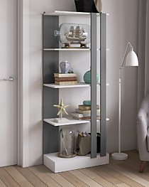 Стеллаж СТМ-2, графит серый/белый