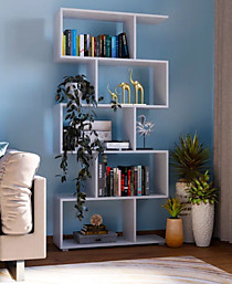 Стеллаж Змейка белый