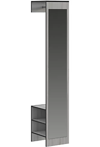 Вешалка с зеркалом Enter loft, сосна белая