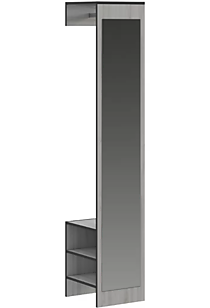 Вешалка с зеркалом Enter loft, сосна белая