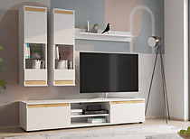 Гостиная Бруно белый/дуб вотан