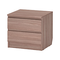 Тумба прикроватная Флорес с 2 ящиками шимо темный